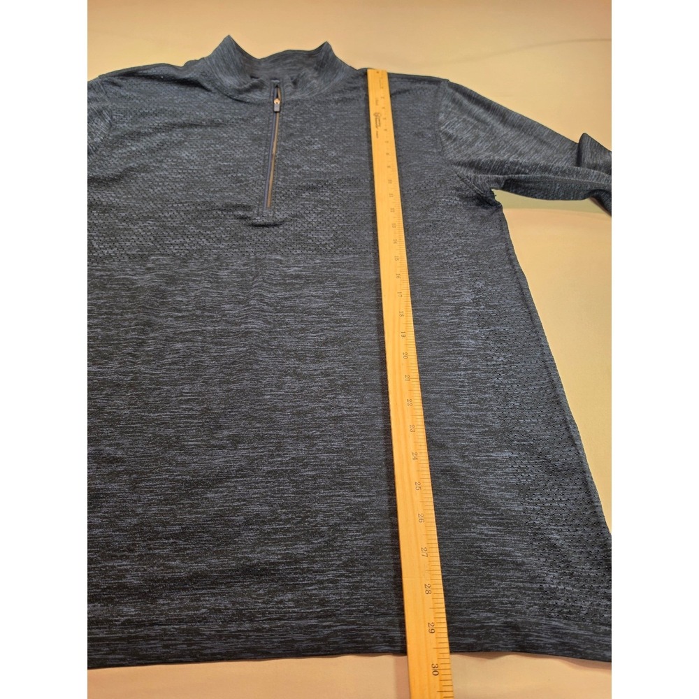 Lululemon Metal Vent Tech 1/2 Zip 2.0 Pullover XL Blue Grey Space Dye Heather - Picture 5 of 9